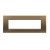 Placa ornament 7 module metal Bronz Bticino Living Light